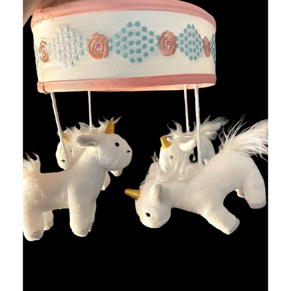 Levtex Baby Anastasia Unicorn Mobile  Pink White - Picture 4 of 5